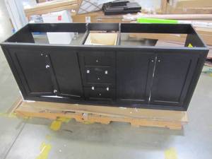 lot 182 image: St. Paul Austell 72 in. W x 34 in. H x 22 in. D Bath Vanity in Graphite Gray AU72-GP