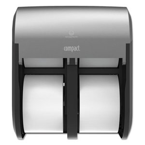 lot 215 image: Georgia Pacific Professional Compact Quad Vertical Four Roll Coreless Tissue Dispenser, 12.063 X 14.438, Ss 56746A