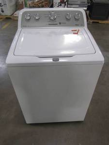 lot 230 image: Maytag Bravos x 3.8-cu ft High Efficiency Top-Load Washer (White) MVWX500BW