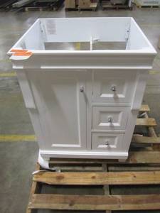 lot 234 image: Foremost Naples 24 in. W x 21-34 in. D x 34 in. H Vanity Cabinet Only in White NAWA2421D