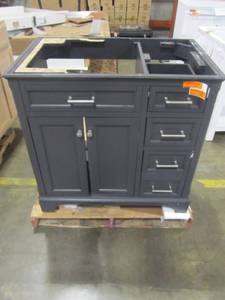 lot 237 image: Scott Living 36 in. Roveland Dark Gray Single Sink Vanity - Cabinet Only - 12026VA-36-200