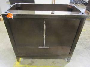 lot 240 image: Scott Living Robinson Coffee OAK Single Sink Vanity - Cabinet Only - (Common 36-in x 18-in) 1192VA-36-245