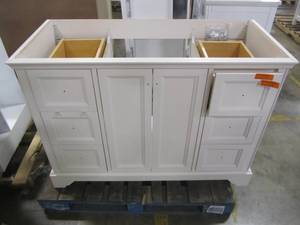 lot 249 image: Home Decorators Collection Stratfield 48 in. W x 21.69 in. D x 34.25 in. H Bath Vanity Cabinet Only in Cream SF48-CR