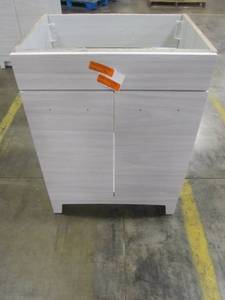 lot 253 image: Glacier Bay 24.5 in. W x 18.75 in. D x 34.34 in. H Vanity in Elm Sky - Cabinet Only - ST24P2-EK
