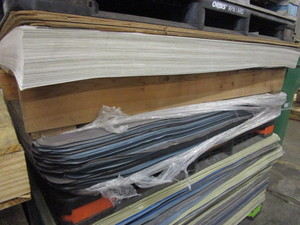 lot 104 image: MIXED MATERIAL SLIP SHEETS