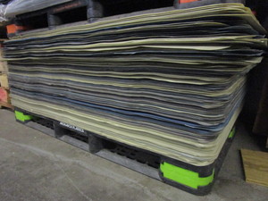lot 105 image: COLORED PLASTIC SLIP SHEETS