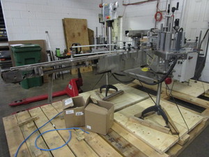 lot 106 image: NITA STAINLESS STEEL LABEL MACHINE