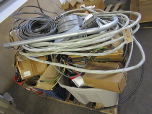 lot 130 image: TWO PALLETS OF MISC. ELECTRICAL SUPPLIES