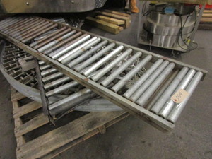 lot 154 image: ROLLER CONVEYORS-STRAIGHT, CURVED, ALUMINUM