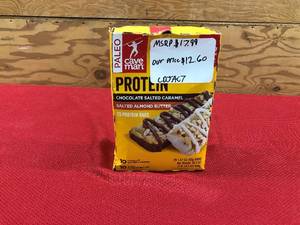 lot 429 image: Cave Man Paleo Protein Bars, Retail $17.99
