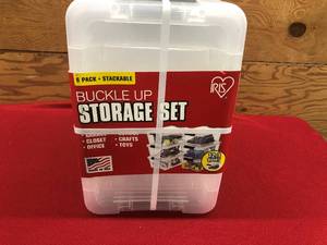 lot 438 image: Iris Buckle Up Storage Set 6 Pack