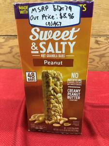 lot 443 image: Nature Valley Sweet & Salty Peant Granola Bars, Retail $12.79
