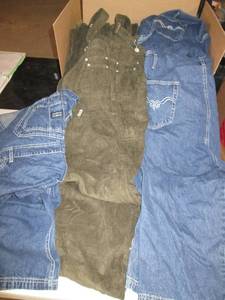 lot 203 image: Size 20-22 Ladies Large Lot of Overalls (Box Size21.5 X 17.5 X 15)