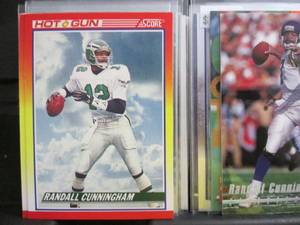 lot 9 image: (50) Randall Cunningham Cards