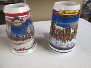lot 225 image: 2 (2001-2002) Budweiser Steins 4B