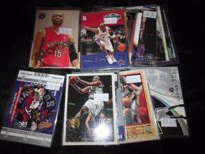 lot 16 image: Vince Carter Cards