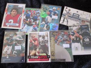 lot 26 image: 25 Quarterback Cards