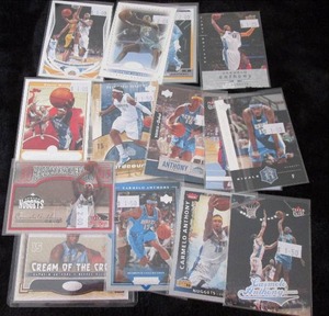 lot 32 image: Carmelo Anthony Cards