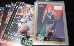 lot 51 image: (35) Larry Bird Cards
