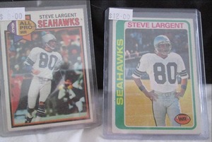 lot 81 image: 1978 & 1979 Topps Steve Largent Cards