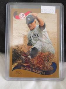 lot 90 image: Topps Mickey Mantel Card