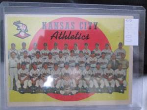 lot 93 image: 1958 Topps Kansas City Athletics Card