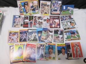 lot 107 image: (40) Don Mattingly Cards