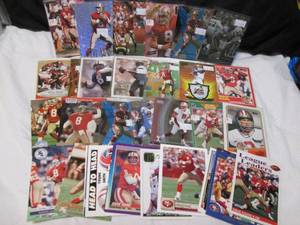 lot 115 image: (40) Steve Young Cards