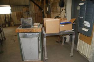 Garbage Bin on Wheels, Cart and Contents