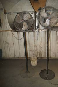 Lot of 2 Industrial Fans