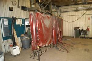 Lot of 4 Welding Curtains
