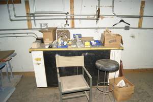 Table, Chairs And Contents