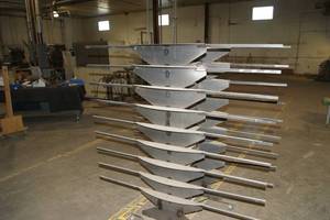 Metal Cart on Wheels