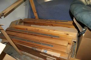 4 x 4 Cedar posts intended for a retail store display fixture