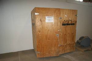 Large Container on Wheels With Contents