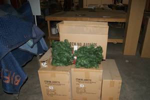 Pallet of Christmas Decorations