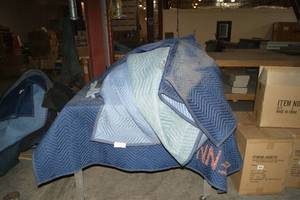 Moving Blankets and Cart on Wheels