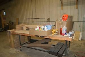 4 X 8 Work Bench And Contents