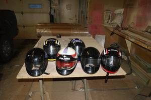 Lot of 6 Snowmobile Helmets
