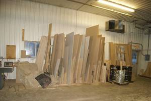 Room Full of Wood , Scrap Wood and Saw Horses