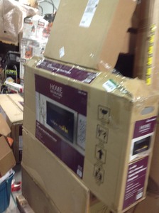 Pallet with big box items from major retailer. They are customer returns. Some of the contents of this pallets are  wall mount fireplace. 48in dining table. 3, 24 x 20 pull out tray. Built in grill cabinet double access door.  Water softener