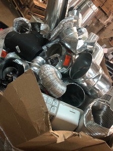 Gaylord with plumbing Aluminium flexible, semi flexible and non flexible ducting , elbows ,caps, and more some in very good condition ,not used , some with slight damage