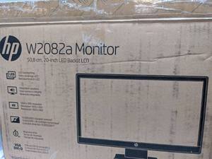 lot 602 image: HP 20 720p BACKLIT LED Monitor - NO STAND