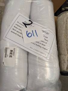 lot 611 image: Pair Rolled Standard Pillows