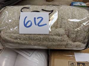 lot 612 image: Innovative Textile Solutions Shaggy Loveseat Furniture Protector Slipcover - Taupe
