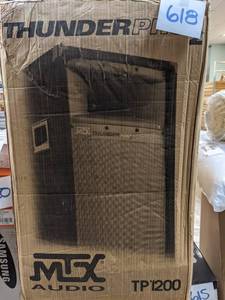 lot 618 image: MTX Thunder Pro 2 Heavy-Duty 2-Way Loudspeaker - TP1200