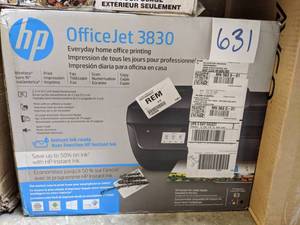 lot 631 image: HP OfficeJet 3830 All-in-One Inkjet Printer with Wi-Fi