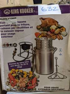 lot 632 image: King KookerOutdoor Propane FryBoilSteam Kit