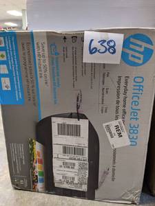 lot 638 image: HP OfficeJet 3830 All-in-One Inkjet Printer with Wi-Fi