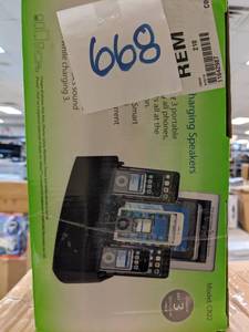 lot 668 image: Dok 3-Port Smart Phone Charger with Speaker - CR22